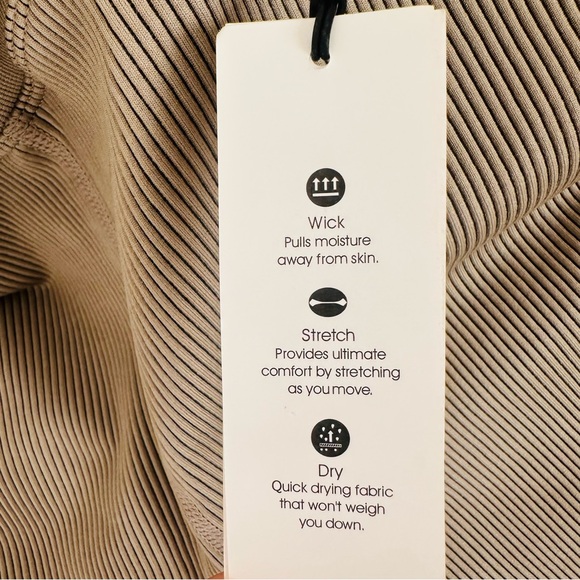 New Calvin Klein Performance 
​Ribbed Shapewear Shorts high waisted taupe color - Picture 8 of 10